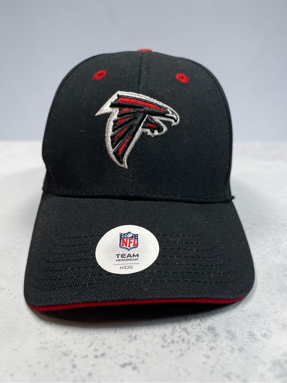 NFL Atlanta Falcons Kids Adjustable Strap Black & Red Cap